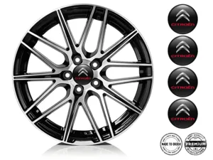 Citroen Wheel Emblems Style High-Quality Dome Labels